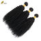Krullend Wave Weft Weave Hair Extensions Afro Kinky Bundels Natuurlijk Zwart