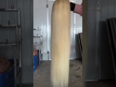 613# Blonde kleur Braziliaans menselijk haar kant Frontale pruik