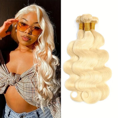 Groothandel Vietnamese maagdelijk menselijk haar 613# Blond gekleurd lichaam Wave haar bundel