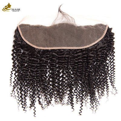 Frontaal menselijk haar kant sluiten 13x4 HD Kinky Curl Mensen haar Frontaal kant sluiten