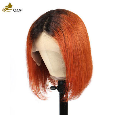 Gepersonaliseerde kleur Bob pruik Mensen Braziliaanse haar pruiken Spets Voorste pruik
