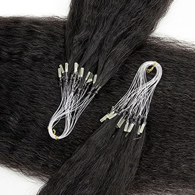Rechte pre bonded Nano Human Hair Extensions Microrings Extensions OEM