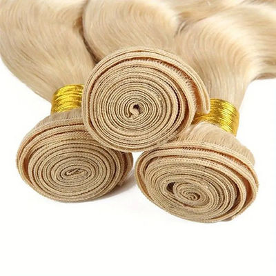Onverwerkte Braziliaanse haarbundel Weefsel en afsluiting 613 Kleurige blonde ODM haarbundels
