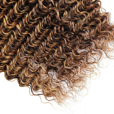 Piano 4/27 Ombre Mensenhaarverlengingen Diepe golven Haarbundels