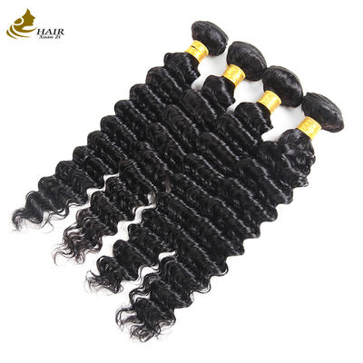 Fabrieksdirecte verkoop Braziliaans maagdelijk menselijk haar 1b Kleur Deep Wave Hair Bundle