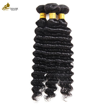 Fabrieksdirecte verkoop Braziliaans maagdelijk menselijk haar 1b Kleur Deep Wave Hair Bundle