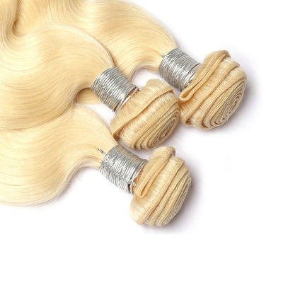 613 Blonde kleur maagdelijk menselijk haar weefsel weefsel zonder verwarring Geen verwerping