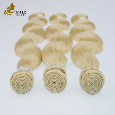613 Blonde kleur maagdelijk menselijk haar weefsel weefsel zonder verwarring Geen verwerping