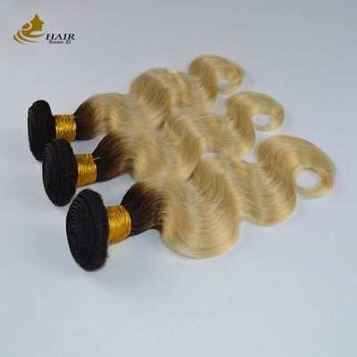 613 Blond maagdelijk menselijk haar bundels Weft extensies met afsluiting Met snelle verzending