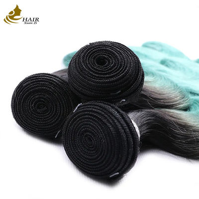 Fabriek rechtstreeks verkoop Vietnamese maagdelijk menselijk haar 1b/blauw gekleurde rechte haarbundel