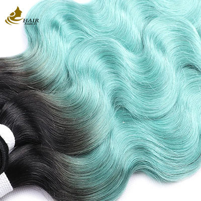 Fabriek rechtstreeks verkoop Vietnamese maagdelijk menselijk haar 1b/blauw gekleurde rechte haarbundel