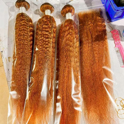 Groothandel Ombre Human Hair Extensions Braziliaanse Kinky Straight Yaki Hair Weave Bundles