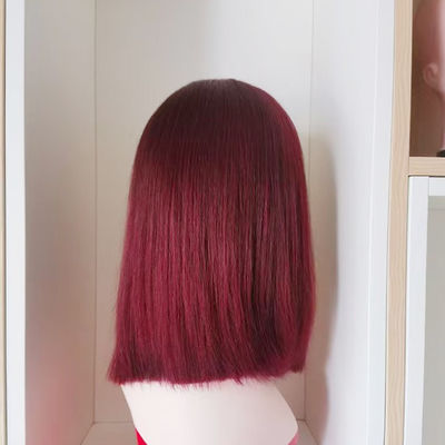 Mode Mensenhaar Bob Perukken Braziliaans Haar Speld Front Perukken