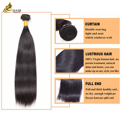 Goedkope Braziliaanse Cuticle Aligned Raw 100% Virgin Straight Human Hair Bundle