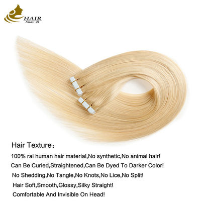 Remy Human Skin Weft Tape Haarverlengstukken Dubbelzijdige Russische Tape 8"-30" Lengte Aanpassing