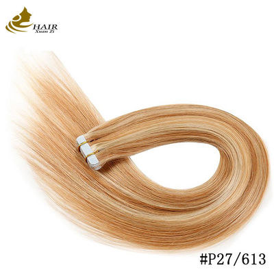 Remy Human Skin Weft Tape Haarverlengstukken Dubbelzijdige Russische Tape 8"-30" Lengte Aanpassing
