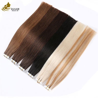 Remy Human Skin Weft Tape Haarverlengstukken Dubbelzijdige Russische Tape 8"-30" Lengte Aanpassing