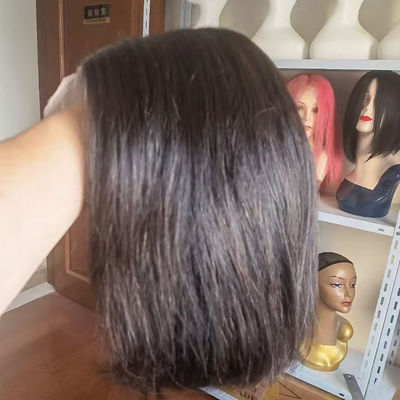 Mode Mensenhaar Bob Perukken Braziliaans Haar Speld Front Perukken