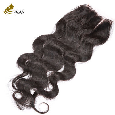 Groothandel Goede kwaliteit Braziliaanse maagdelijke body Wave menselijk haar 4*4 kant sluiting