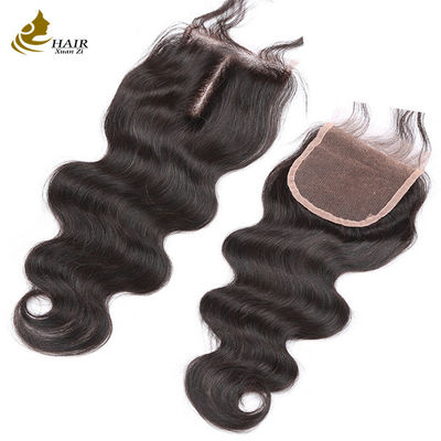 Groothandel Goede kwaliteit Braziliaanse maagdelijke body Wave menselijk haar 4*4 kant sluiting