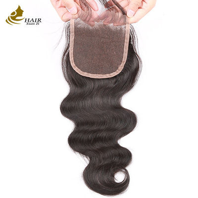 Groothandel Goede kwaliteit Braziliaanse maagdelijke body Wave menselijk haar 4*4 kant sluiting