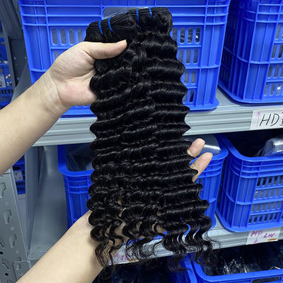 Rooi menselijk haar diepgolf maagdelijk Braziliaans haarbundels