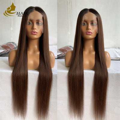 Groothandel Peruk voor menselijk haar 13X4 Transparante kant Frontale Pre Plucked Hair Peruk