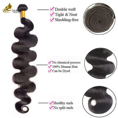 Body Wave Europees menselijk haar 9A Graad 100 g per pakje pruik