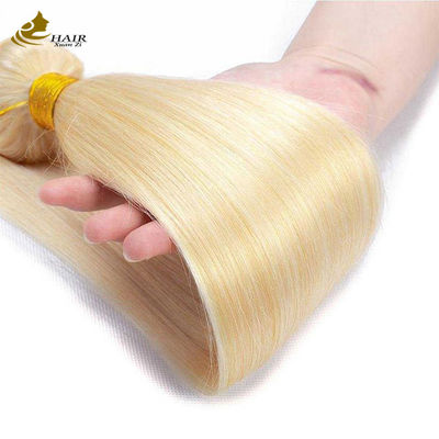 613 Blond 100% menselijk haar maagdelijke verlengstuk rechthoekige bundels