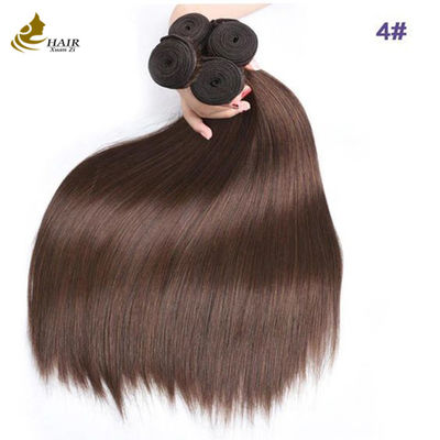 4# Kleur Chocolade Bruin Rechte Bundel Mensenhaar Bundels Weft