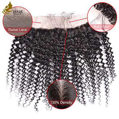 18 inch Raw Virgin Human Hair Weft Bundles Kinky 1B Natuurlijk Zwart