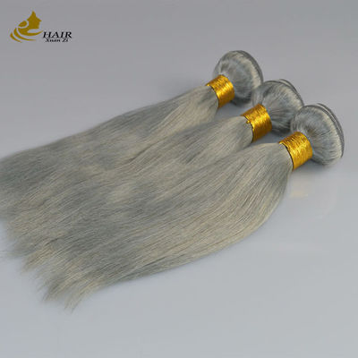 100% Virgin Ombre Human Hair Extensions Invisi Tape grijs