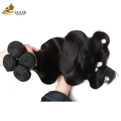 Aangepaste Virgin Human Hair Weft Body Wave Bundels Met Sluiting
