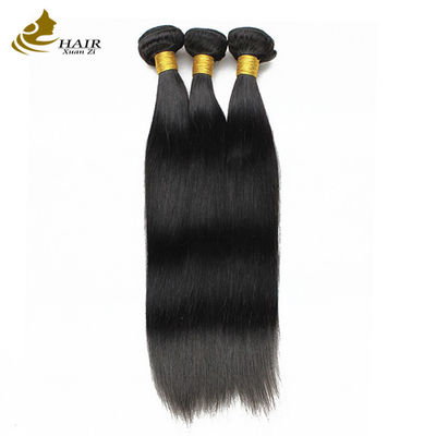 100% Braziliaans menselijk haar 36 inch bundels met sluiting natuurlijke kleur