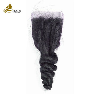 Dubbele weft maagdelijk menselijk haar bundels losse golf 8 inch-30 inch met sluiting
