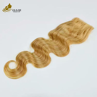 Bruin Remy Ombre Human Hair Extensions Body Wave Bundles met kant sluiting