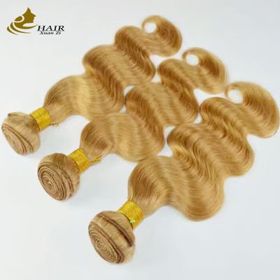 Bruin Remy Ombre Human Hair Extensions Body Wave Bundles met kant sluiting