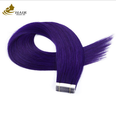 Braziliaanse dubbel getrokken band in haar extensies 30 inch paars