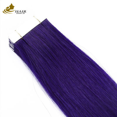 Braziliaanse dubbel getrokken band in haar extensies 30 inch paars