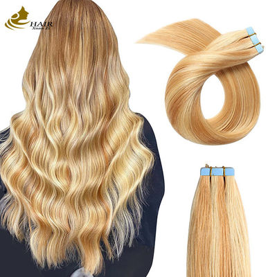 Geel gekleurd menselijk golvend haar Uitbreidingen Natuurlijke look and feel