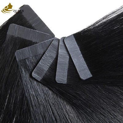 Zwarte onzichtbare band in haarverlengingen eenzijdige 100g maagdelijke menselijke haarverlengingen