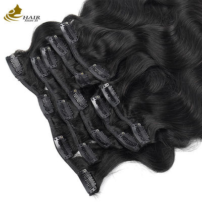 Kleuren naadloze clip in haar extensies lichaam golf 18 inch