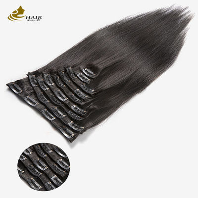 Braziliaans Lang Geregeld Haar Woven Zwart Auburn Mensenhaar Bundels Clip In