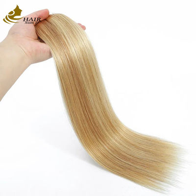Vrouwelijk menselijk haar Clip In Extensions Ponytail Straight Piano kleur