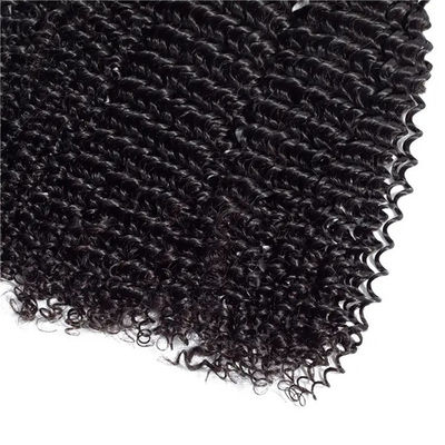 Krullende textuur Afro Kinky Bundels Virgin Wavy Human Hair Bundles Weft