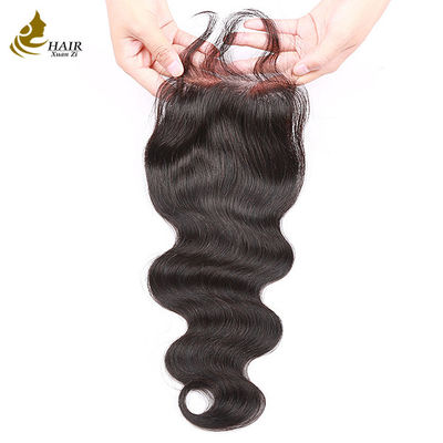 9A Indian Virgin Human Hair Weft Bundles met afsluiting OEM