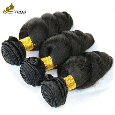 Natuurlijke zwarte Cambodjaanse maagdelijke 16 inch Braziliaanse haar losse golf OEM