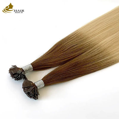 Flat Keratin T U Tip Remy Hair Extensions Blond op maat