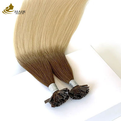 Flat Keratin T U Tip Remy Hair Extensions Blond op maat