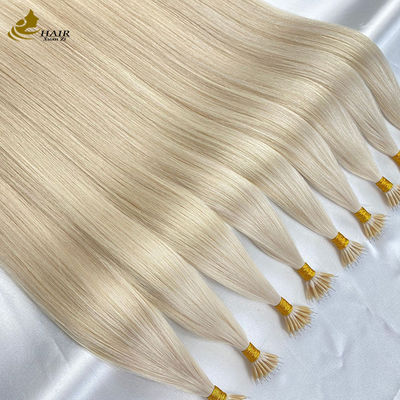 18 inch Nano Ring Human Hair Extensions Keratine U Tip Custom